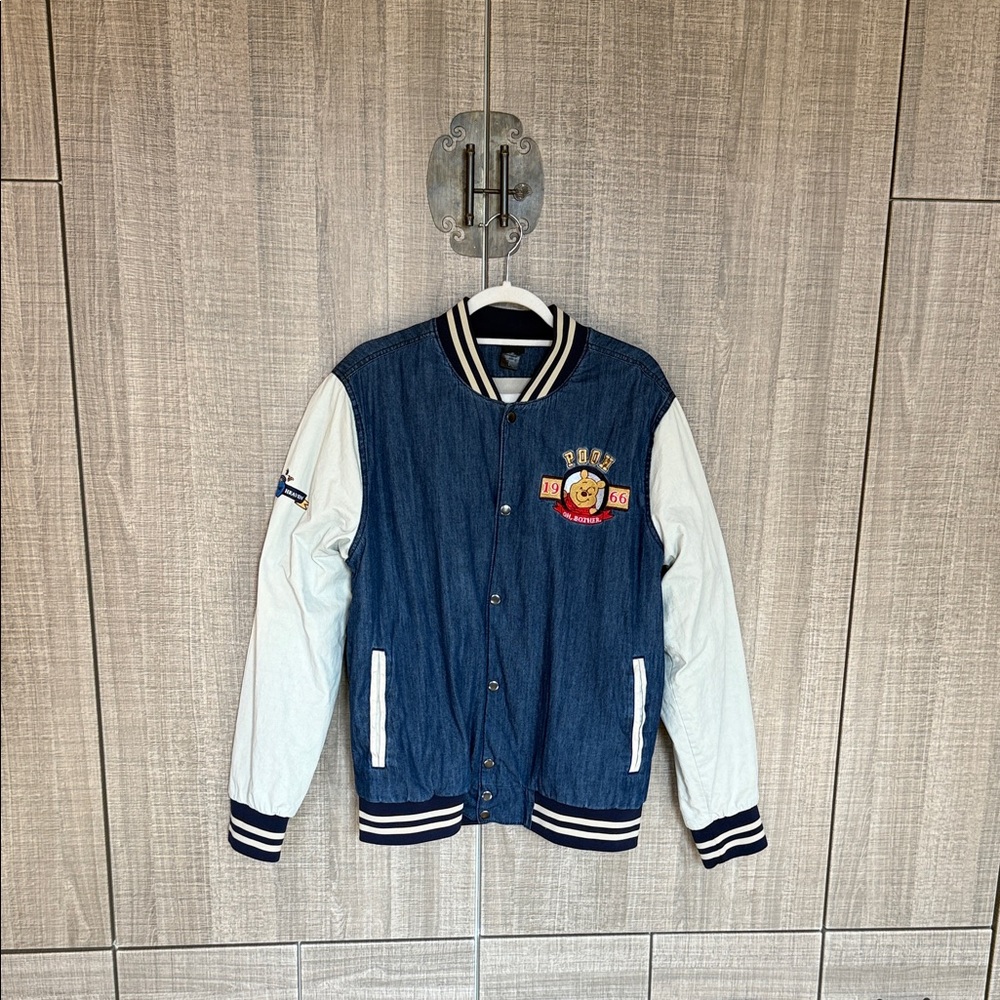 Winnie‎ The Pooh Varsity Denim Jacket